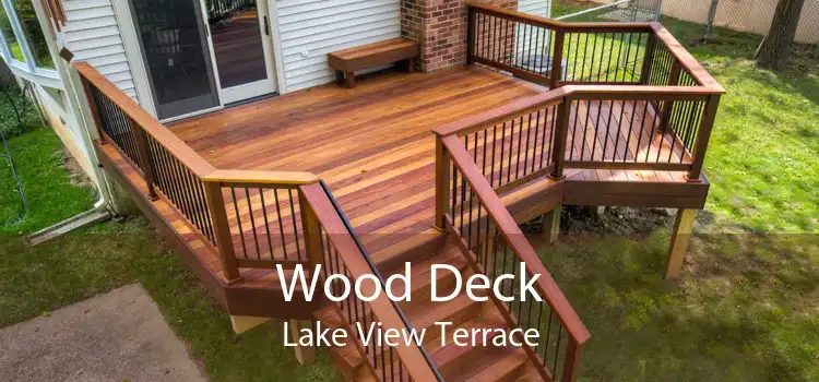 Wood Deck Lake View Terrace